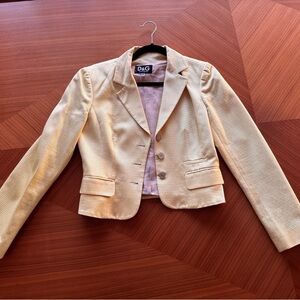 Dolce & Gabbana Women's Yellow Blazer